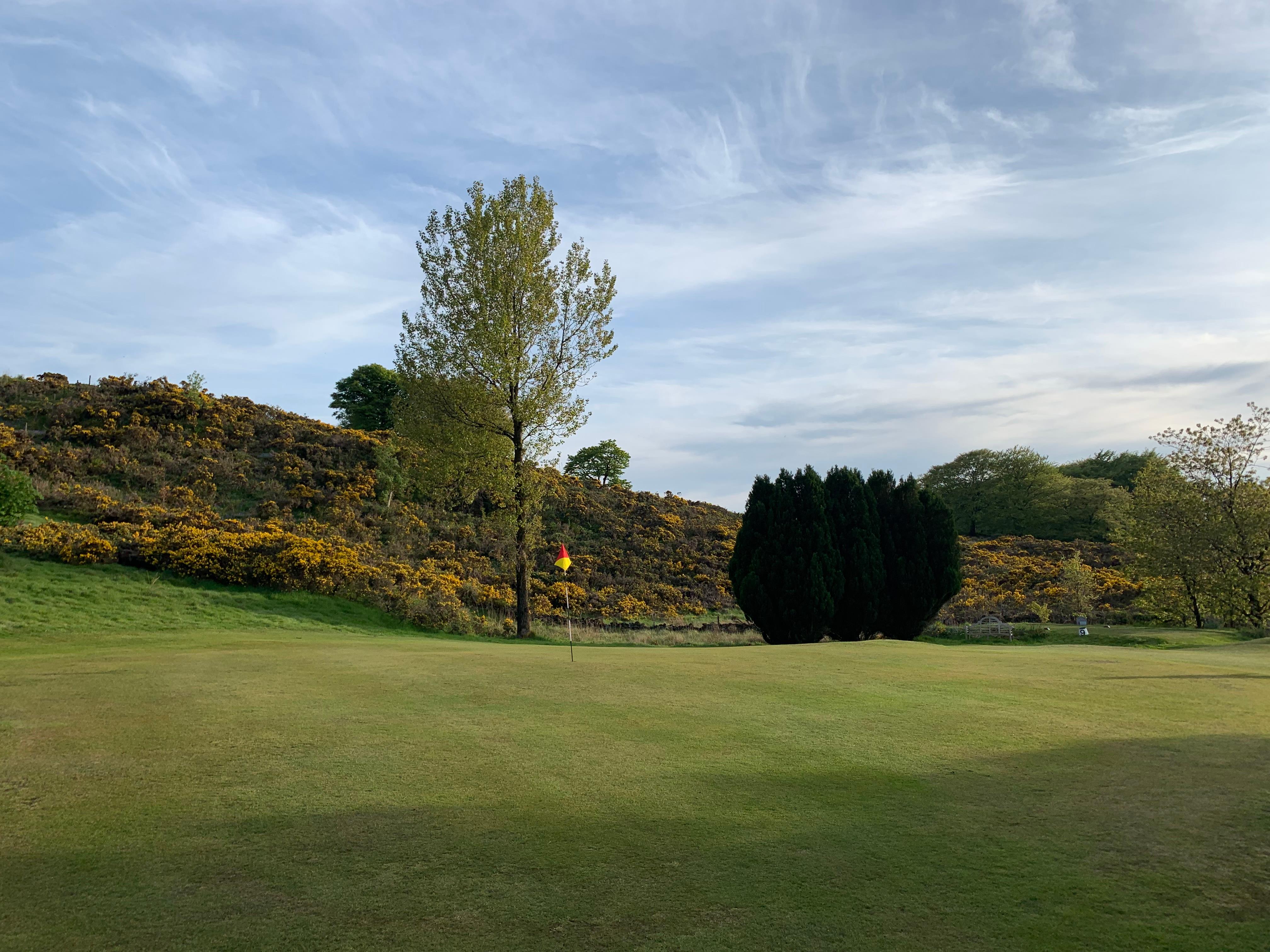 Hole 8 — view of the green